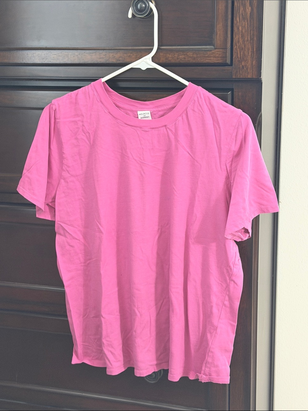 Melrose & Market Pink Short Sleeve Cotton Tee